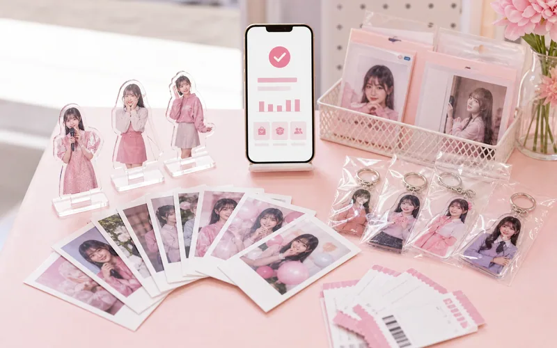 グッズ販売とイベント告知のイメージ